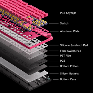 Mchose คีย์บอร์ดแบบมีสวิตช์แม่เหล็ก87นิ้วผสมเอฟเฟกต์0.08MS ความหน่วงต่ำพิเศษ0.001มม. คีย์บอร์ดแบบมีสายที่แม่นยำสำหรับสำนักงาน - Product Image 4
