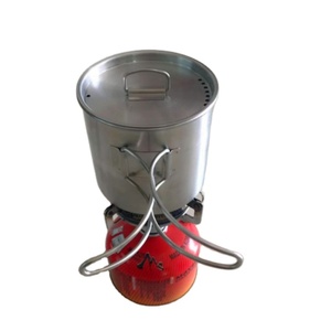 Marmite de cuisson en acier inoxydable 500 ml 700 ml pour camping en extérieur, café, eau, soupe, bouilloire, récipient à eau - Product Image 1