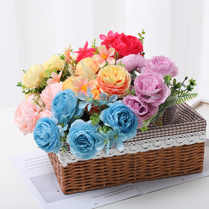 Pivoines artificielles en laine Lichao pour la décoration de mariage, la décoration de la maison et les accessoires de photographie - Product Image 1