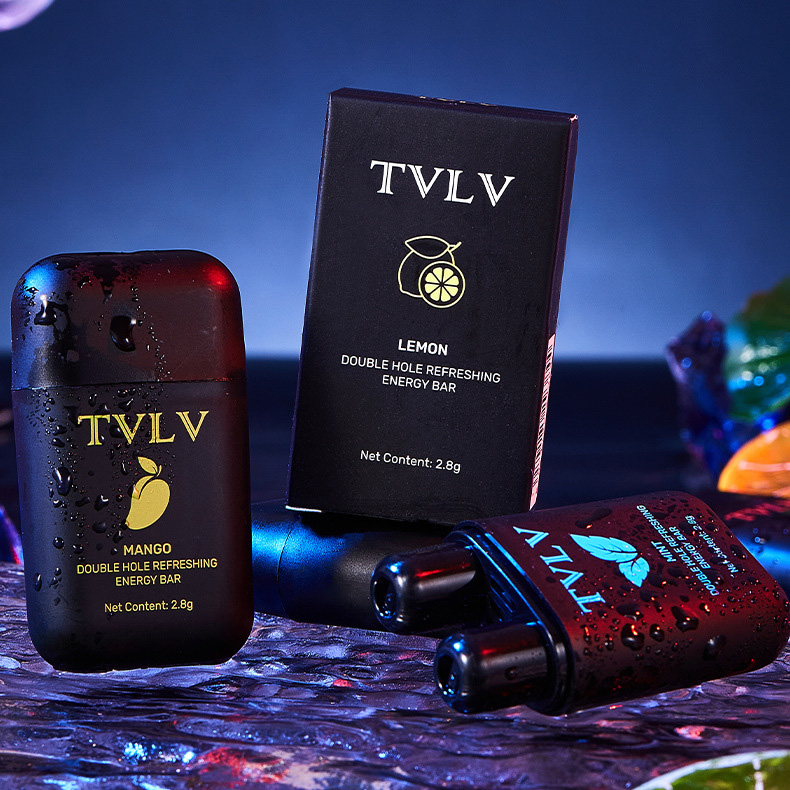 TVLV, оптовая продажа, Охлаждающий бальзам для носа, мятный фруктовый аромат, возбуждающий усталость, мятный освежающий носовой ингалятор с двумя отверстиями