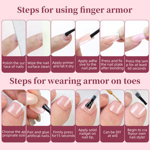 288 pièces/boîte 12 couleurs ABS couverture complète <span class=keywords><strong>Gel</strong></span> ongles artificiels embouts d'extension presse française <span class=keywords><strong>faux</strong></span> ongles pour orteils et doigts - Product Image 3