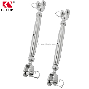 Tensor de cable marino ajustable de 7700 libras, tornillo tensor de acero inoxidable <span class=keywords><strong>M10</strong></span> con mordaza - Product Image 1