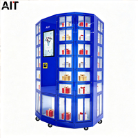 Distributeur automatique intelligent pour centres commerciaux et aéroports, avec compartiments à température normale pour cadeaux et boîtes surprises, service 24h/24 en libre-service