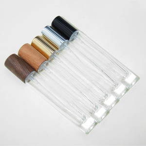 ขวดน้ำหอมทำจากแก้วใสขนาด10มล. 15มล. ขวดสเปรย์พร้อมฝาไม้ - Product Image 5