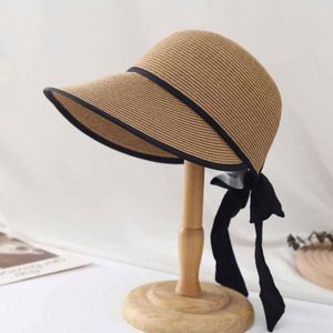 Wholesale Female Sun Visor <b>Hat</b> Paper <b>Straw</b> Beach <b>Hats</b> Women Wide Brim Sun Bucket <b>Hat</b> - Product Image 5