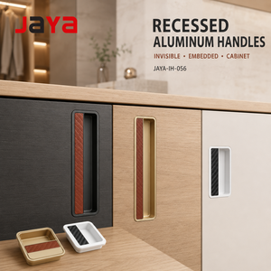 JAYA Aluminum Recessed Cabinet Handles Invisible Embedded Drawer Pulls Concealed Flush Mount Door Handles - Product Image 1