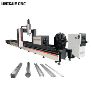 Laser Tube Cutting Processing High Speed 1kw 2kw 3kw Fiber Laser Cutting Machines For Metal Steel Pipes