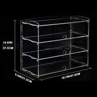 Clair personnalisé de haute qualité pour le café de restaurant de magasin à la maison pour la nourriture ou plus de vitrine acrylique