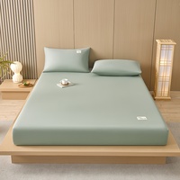 Drap-housse de luxe pour hôtel, style américain, 100 % polyester, double brossé, tricoté, imprimé 3D, 200 fils, écologique, vente en gros