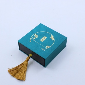 Großhandel Maßgefertigte Schwarze PU-Leder Schublade Schmuckbox Organizer Verpackungsbox für Ring Ohrringe Halskette Armband Schmuckkästchen - Product Image 2