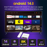 Boîtier TV H96 MAX H618 Plus Android 14 8K, Nouveauté, Vente Flash, avec Télécommande BT, 4 Go RAM, 32 Go ROM, pour l'Europe
