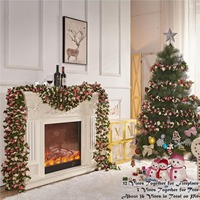 Petite guirlande de pivoines artificielles pour plafond, décoration murale de mariage, vente en gros, 45 têtes de petites roses artificielles
