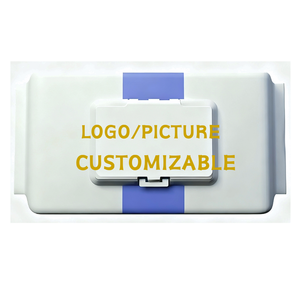 Lingettes humides antibactériennes non parfumées extra douces à 75 % d'alcool, fabriquées sur mesure par une usine OEM, 80 pièces par paquet, pour adultes, nettoyage ménager - Product Image 1