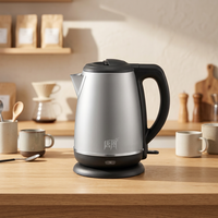 Bouilloire électrique 99,9 % titane 1,8 L, thermostat de contrôle de température, ébullition rapide, arrêt automatique sécurisé, pour la cuisine et la préparation du thé à la maison