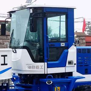Camion malaxeur à béton à chargement automatique, malaxeur à béton à cuve forçée, petit malaxeur à béton mobile avec trémie auto-alimentée - Product Image 5