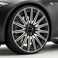 Wheelshome WFM04 Nouvelle jante en alliage d'aluminium forgé à rayons multiples, finition noire usinée, 19 pouces, pour Mercedes Classe C/E/S/GLC