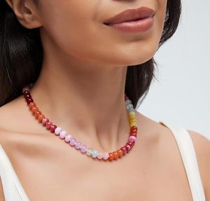 Collares de Moda, Collares Boho con Cuentas de Resina, Collar con Dijes para Mujer, Collar Hecho a Mano para el Verano, Regalos de Joyería - Product Image 4