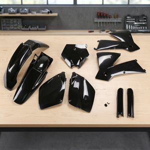 Kit di plastica completa nera per KTM SX 125 accessori per motocicli 2003 2003 - Product Image 3