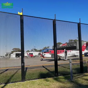 Cerca de malha de ferro para jardim, painéis anti-escalada de alta segurança, fácil montagem e baixa manutenção, cerca anti-roubo, 358