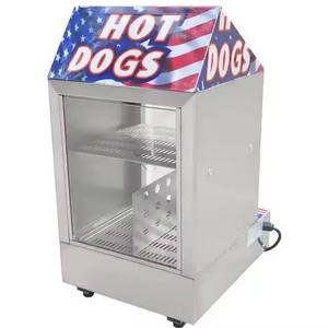Countertop Hot Dog Display Warmer Double‑Layer <b>Glass</b> <b>Door</b> Adjustable Thermostat Hot Dog Warming Display Cabinet - Product Image 3