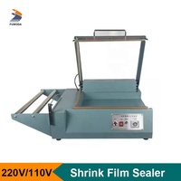Vente chaude 220V 110V Boîte En Plastique Sac Scellant Cutter Opération Manuelle POF PP PVC Film Rétractable D'étanchéité Machine D'emballage