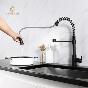 Best Black Cold Soft Flow Water Kitchen Sink Faucet griferia acero inoxid torneira gourmet With UPC Standard