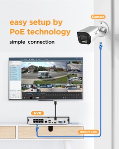 Système de caméra de sécurité PoE 16 canaux 4K avec disque dur 4 To, double éclairage intelligent, audio bidirectionnel et IA VCA pour la <span class=keywords><strong>surveillance</strong></span> extérieure - Product Image 4