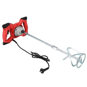 Mélangeur de peinture électrique haute puissance pour ciment, mastic et poudre, neuf, avec tige agitateur pour usine de fabrication, moteur électrique intégré - Product Image 1