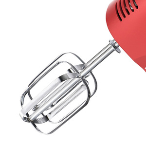 Red Electric Food Mixer 300W Tilt Head Design Stainless <b>Steel</b> <b>Bowl</b> Kitchen Appliance - Product Image 4