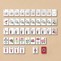 Mahjong américain en acrylique sur le thème de Brutus de l'Ohio State University, personnalisable en usine, prévente