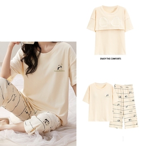 Venta al por mayor <span class=keywords><strong>de</strong></span> verano <span class=keywords><strong>de</strong></span> algodón lindo Minion pijamas <span class=keywords><strong>de</strong></span> lujo lindo pijamas <span class=keywords><strong>de</strong></span> las mujeres <span class=keywords><strong>de</strong></span> talla grande <span class=keywords><strong>de</strong></span> las mujeres ropa <span class=keywords><strong>de</strong></span> dormir para las mujeres conjunto - Product Image 3