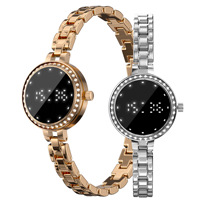 Montre connectée L6 en acier inoxydable TFT avec moniteur de fréquence cardiaque et d'oxygène sanguin, notifications, étanche, chargement sans fil, élégante et sportive