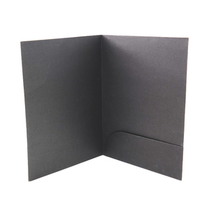 Cá Nhân Đen Kraft A4 Thư Mục Tập Tin Giấy Với Logo Tùy Chỉnh - Product Image 5