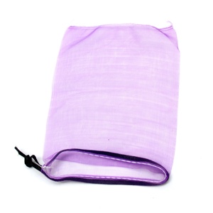 Sac en filet mono-PE pour fruits/fruits de mer, sac en filet violet pour oignons de 12g avec cordon de serrage, 30*45cm, sac en filet pour bois de chauffage pour le marché - Product Image 5