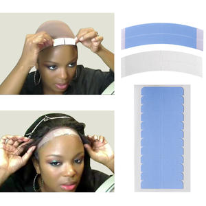 Invisible bleu v-forme imperméable PU dentelle perruque Double face Ultra-tenir colle adhésif rouleau pour peau sensible perruques de qualité médicale - Product Image 3