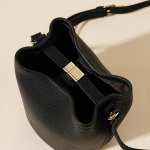Sac à main en cuir véritable pleine fleur 100 % authentique, sans marque, en cuir de vachette véritable, sacs à main pour femmes, sacs à main en cuir pur pour dames, couleur unie - Product Image 3