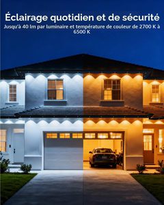 Prix d'usine, éclairage extérieur de Noël en PVC imperméable IP68, LED RGBW 12V, éclairage permanent pour maison, avec garantie de 5 ans - Product Image 3