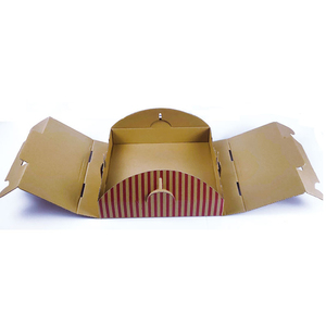 Tùy chỉnh bánh <span class=keywords><strong>pizza</strong></span> Takeaway hộp với in màu và dày giấy Kraft - Product Image 3