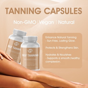 Suplementos para Bronceado de la Piel OEM ODM, Cápsulas de Bronceado sin Sol con Astaxantina y Licopeno, Gran Venta - Product Image 4