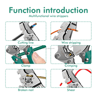Nouvelle conception, pince à dénuder et à sertir pliable 9 en 1, pince multifonctionnelle pour électriciens et outils de réparation à domicile
