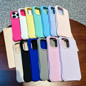 <span class=keywords><strong>เคส</strong></span>โทรศัพท์ซิลิโคนเหลวเนื้อสัมผัสแบบคลื่น ไม่เหลือง สำหรับ iPhone 17 <span class=keywords><strong>Pro</strong></span> <span class=keywords><strong>Max</strong></span> 16 15 14 Plus ป้องกันรอยขีดข่วน กันกระแทก ฝาหลังแม่เหล็ก - Product Image 3