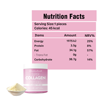 Poudre de collagène marin super concentrée, types I et III, pour la peau, les cheveux, les ongles et le soutien des articulations chez l'adulte, non-OGM, sans gluten, testée en laboratoire