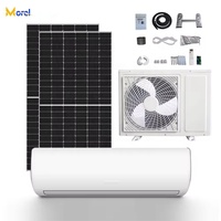 Système de climatisation hybride solaire AC/DC sur réseau 220 V 50 Hz 60 Hz 12 000 BTU 18 000 BTU 24 000 BTU Mini split pour balcon et toit