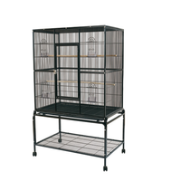 Nouvelle Cage Nid d'Oiseau Rectangulaire de Luxe Moderne à Motif Solide pour Cailles et Papataguios, en Fil d'Acier, Simple et Durable