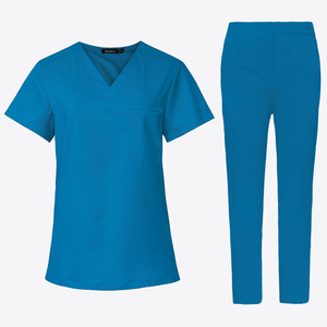 Hospital Diseño Personal Mujeres Médico Scrubs Uniformes Manga Corta Tops Médico Enfermera Scrubs - Product Image 5