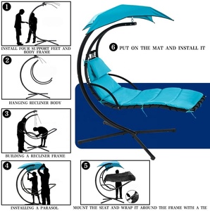 Nouveau Offre Spéciale Extérieur Hamac <span class=keywords><strong>Suspendu</strong></span> Chaise longue Chaise Hélicoptère Cool Chaise - Product Image 4