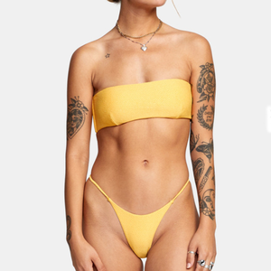 LOGOTIPO y estilos personalizados 2025 <span class=keywords><strong>Brightside</strong></span> Bandeau Bikini Top para mujer Traje de baño Bikinis Set - Product Image 1