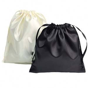 Bolsitas de Almacenamiento de Seda Satinada de Lujo, Pequeñas, 10*15cm, con Cierre de Cordón, Logotipo Personalizado, Diseño Geométrico, para Recuerdos de Boda, Joyería, Dulces y Regalos - Product Image 3