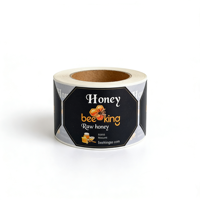 Étiquettes personnalisées pour pots de confiture et bouteilles, impression dorée, autocollants étanches en vinyle pour couvercles, pour l'emballage alimentaire