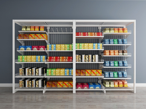 Ownace Đa Chức Năng Kim Loại Bán Lẻ Cửa Hàng Hiển Thị Kệ Cho Tùy Chỉnh Gondola Cửa Hàng Kệ Dây Hiển Thị Giá - Product Image 3